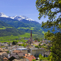 Schlanders, gesehen vom Höhenweg