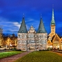 Holstentor in Lübeck, Deutschland