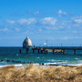 Seebrücke an der Ostseeküste ini Zingst auf dem Fischland-Darß