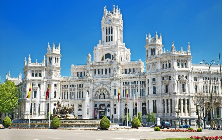 Palacio de Cibeles, berühmter Markstein in Madrid