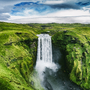 Skógafoss-Wasserfall auf Island